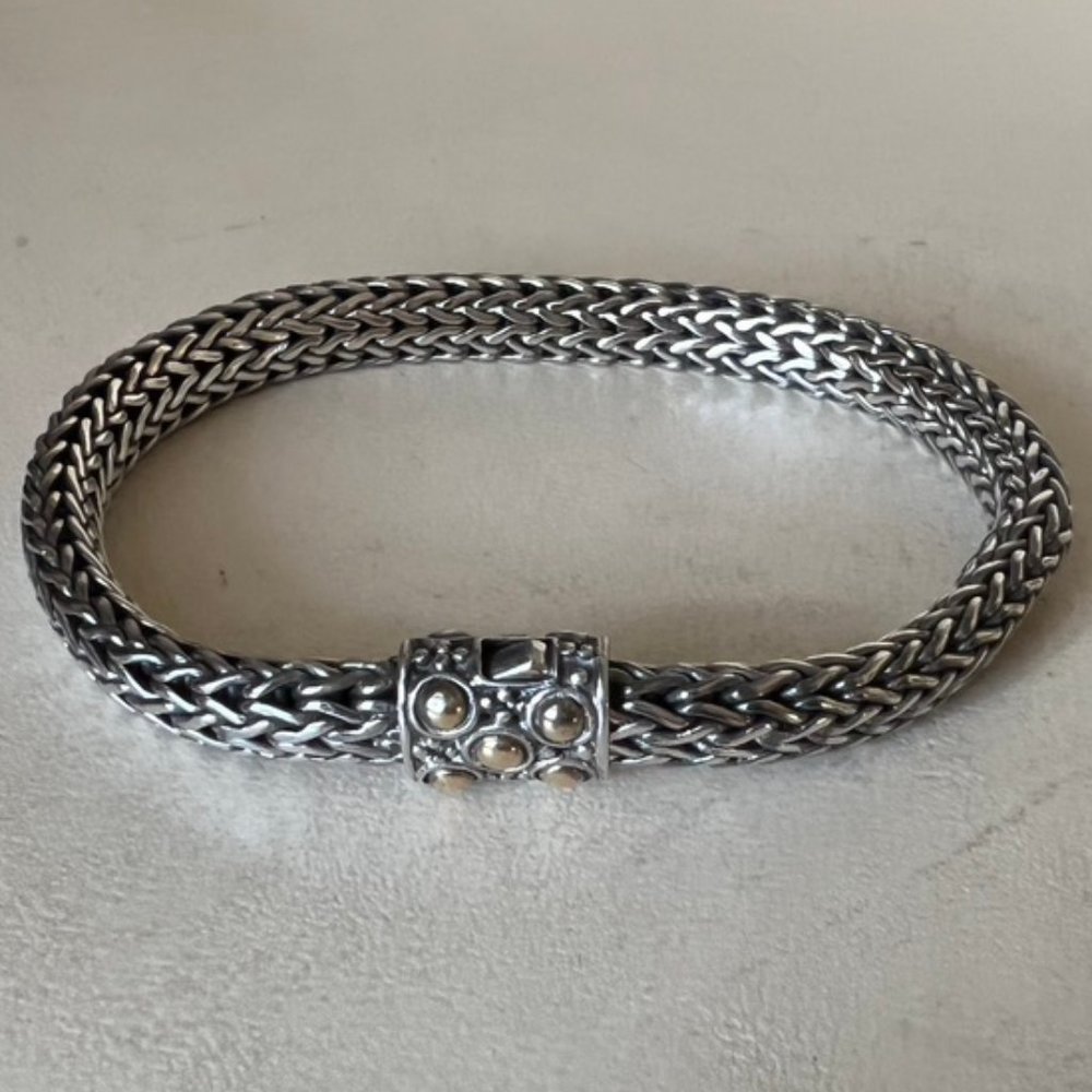 JOHN HARDY Jaisalmer Sterling Silver & 18K Yellow Gold Classic Chain Bracelet